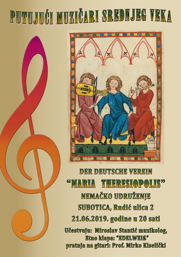 „Reisende Musiker des Mittelalters” im Deutschen Verein „Maria Theresiopolis